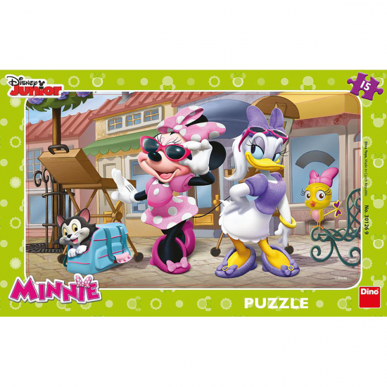 Puzzle - Minnie si Daisy la plimbare (15 piese) Puzzle - Minnie si Daisy la plimbare (15 piese)