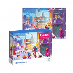 Puzzle Craciun - Orasul pregatit de Craciun (60 piese) Puzzle Craciun - Orasul pregatit de Craciun (60 piese)