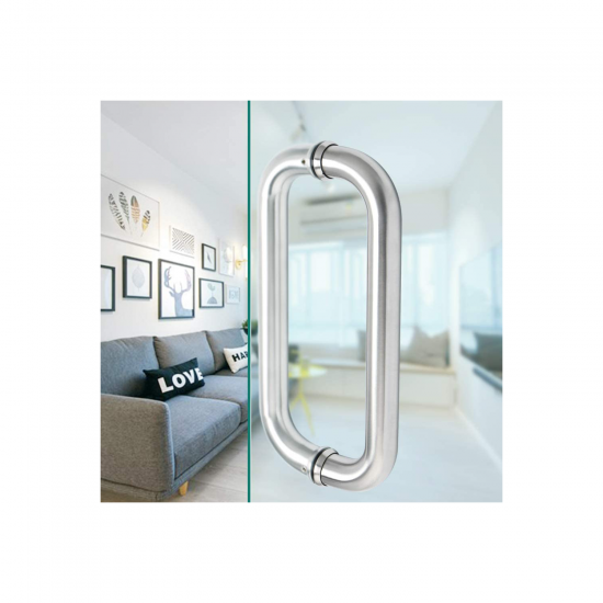 Set maner oval din inox Ø 25 mm Inaltime: 400 mm Interax: 375 finisaj satinat MOVAL-400S Set maner oval din inox Ø 25 mm Inaltime: 400 mm Interax: 375 finisaj satinat MOVAL-400S