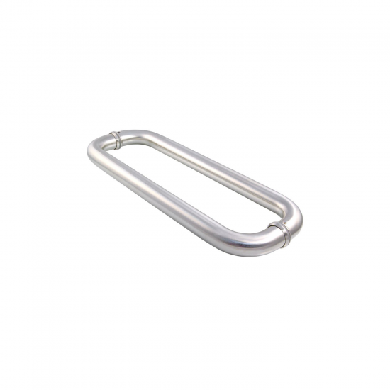 Set maner oval din inox Ø 25 mm Inaltime: 400 mm Interax: 375 finisaj satinat MOVAL-400S Set maner oval din inox Ø 25 mm Inaltime: 400 mm Interax: 375 finisaj satinat MOVAL-400S