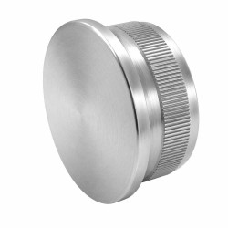 Capac mana curenta inox, pentru teava 42,4x2mm, finisaj satinat Capac mana curenta inox, pentru teava 42,4x2mm, finisaj satinat