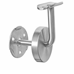Suport mana curenta inox AISI316 cu capac prindere in perete, suport balustrada Ø42 mm, finisaj satinat Suport mana curenta inox AISI316 cu capac prindere in perete, suport balustrada Ø42 mm, finisaj satinat
