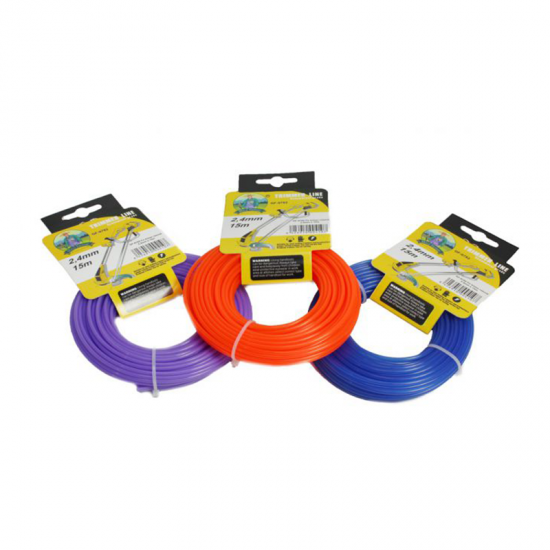 Fir motocoasa, trimmer, rotund, grosime 2,4 mm, lungime 15 m Fir motocoasa, trimmer, rotund, grosime 2,4 mm, lungime 15 m