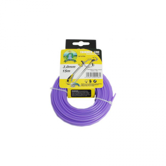 Fir motocoasa, trimmer, rotund, grosime 3 mm, lungime 15 m