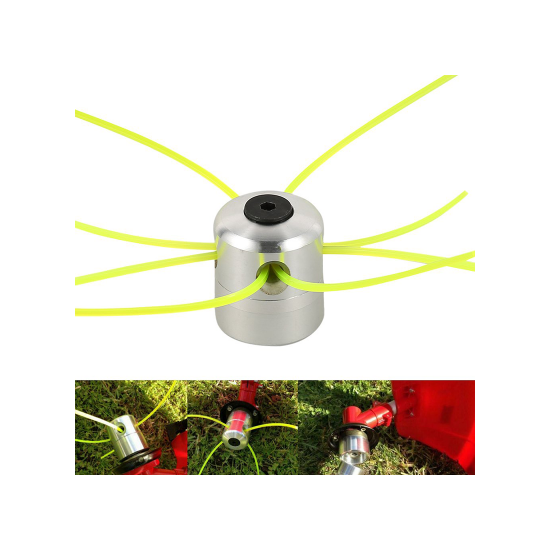Tambur motocoasa universal din aluminiu, cap mosor motocositoare pentru taierea ierbii, 4 fire nylon 3 mm Tambur motocoasa universal din aluminiu, cap mosor motocositoare pentru taierea ierbii, 4 fire nylon 3 mm