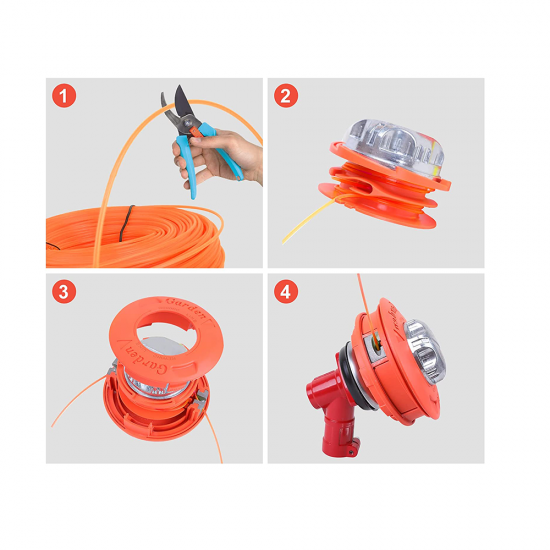 Tambur motocoasa Profesioanal Autocut Easy Feed Garden, mosor motocositoare cu buton metalic, fir 1.3-4 mm, M10x1.25 mm Tambur motocoasa Profesioanal Autocut Easy Feed Garden, mosor motocositoare cu buton metalic, fir 1.3-4 mm, M10x1.25 mm