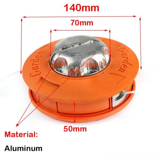 Tambur motocoasa Profesioanal Autocut Easy Feed Garden, mosor motocositoare cu buton metalic, fir 1.3-4 mm, M10x1.25 mm Tambur motocoasa Profesioanal Autocut Easy Feed Garden, mosor motocositoare cu buton metalic, fir 1.3-4 mm, M10x1.25 mm