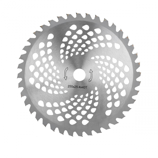 Disc motocoasa, 40 dinti vidia, 255x25.4x40T, Gospodarul Profesionist