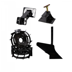 Set accesorii motocultor, plug de arat, adaptor plug, roti metalice 3.50-6, Detoolz Set accesorii motocultor, plug de arat, adaptor plug, roti metalice 3.50-6, Detoolz
