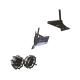Pachet accesorii motocultor, plug de arat, plug bilonat, roti metalice 4.00-8 cu manicot Pachet accesorii motocultor, plug de arat, plug bilonat, roti metalice 4.00-8 cu manicot