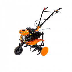 Motocultor, Detoolz, benzina, 8 CP, motor 4 timpi, 212 CC, 3 viteze, latime maxima de lucru 85 cm, adancime maxima de lucru 29 cm, freze segmentabile cu discuri laterale, fara roti