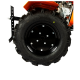 Motocultor, Detoolz, motorina, 11 CP, motor 4 timpi, 418 CC, 3 viteze, pornire electronica, capota cu faruri, latime maxima de lucru 115 cm, adancime maxima de lucru 10 cm, freze segmentabile cu discuri laterale, roti 500-12