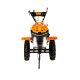 Motocultor, Detoolz, motorina, 11 CP, motor 4 timpi, 418 CC, 3 viteze, pornire electronica, capota cu faruri, latime maxima de lucru 115 cm, adancime maxima de lucru 10 cm, freze segmentabile cu discuri laterale, roti 500-12