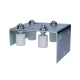 Ghidaj superior reglabil zincat in forma de U cu 4 role, diametru 30 mm pentru porti culisante Ghidaj superior reglabil zincat in forma de U cu 4 role, diametru 30 mm pentru porti culisante