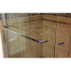 Maner port prosop din inox pentru sticla, suport prosoape cabina dus, lungime 400 mm, interax 375 mm, finisaj lucios Maner port prosop din inox pentru sticla, suport prosoape cabina dus, lungime 400 mm, interax 375 mm, finisaj lucios